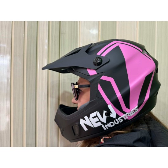 Full Face Κράνος Downhillmoon Μαύρο 