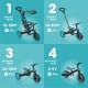  Βρεφικό Globber Explorer Trike 4 σε 1 Τουρκουάζ  