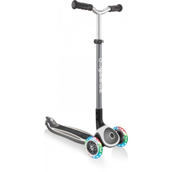 Globber Elite Master Lights Πατίνι Λευκό - Γκρι 