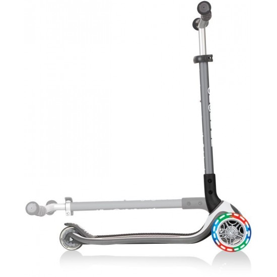 Globber Elite Master Lights Πατίνι Λευκό - Γκρι 