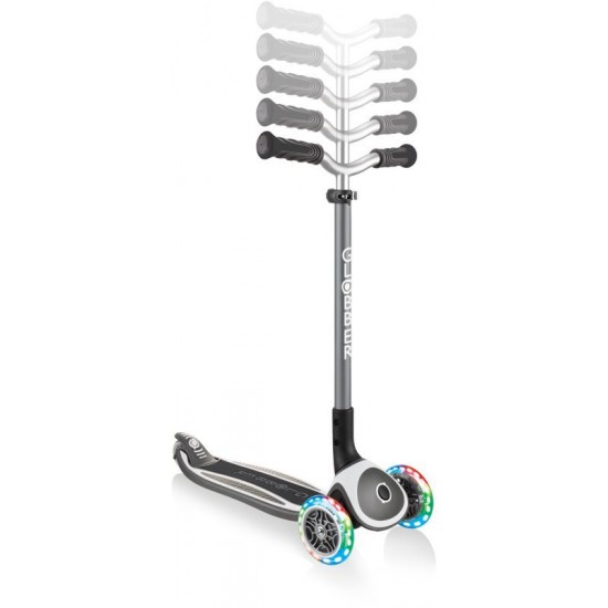 Globber Elite Master Lights Πατίνι Λευκό - Γκρι 