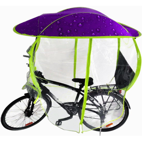 Canopy / Awning with side extensions for mopeds and scooters 
